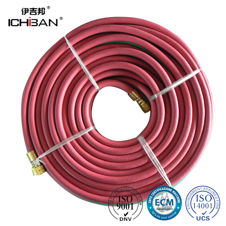 ICHIBAN ISO 3821和9001认证的橡胶和pvc双焊接切割软管